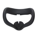 kwmobile Cover for VR Glasses Compatible with VR Lenses Meta Quest 2 Face Mask Face Mask Cover - Silicone Mask - Black