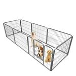 Ellie-Bo Heavy Duty 8-piece 120cm High Modular Dog Pen