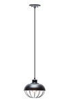 Globe Electric 64833 Lonni 1-Light Pendant, Oil Rubbed Bronze, Black Cord