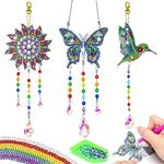 Girls Gifts 8-12 Years Old, Diamond Art Kits for Kids 6 7 9 10 11 Year Old Girl Gifts Ideas Crafts Toys for Girls 7-10 Teens Kids Crafts for Girls Age 6-10 Wind Chimes Diamond Art Supplies Kits