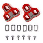 VeloChampion Look Keo Grip Pedal Cleats 6 Degree Float Red