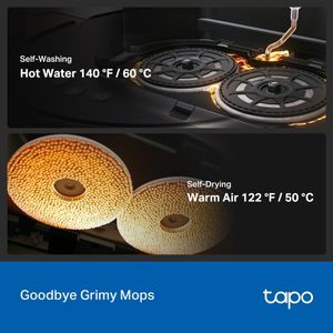 Tapo RV50 Pro Omni Robot Vacuum Cleaner with Mop – 15000Pa Suction, All-in-One Dock, Dual-Laser, Alexa