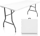 HiEthan Folding Table,5ft Indoor Ou