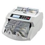 Money Counter Machine DOMENS Bill Counter with UV/MG/IR/DD Counterfeit Detection Automatic Currency Cash Counting Machine(LCD Display)