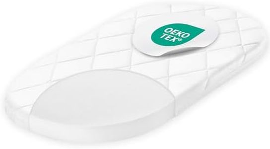 Julius Zöllner Allegro 70x37 cm – Babymatratze für den Stubenwagen - ideal für Neugeborene – Made in Germany - schadstoffgeprüft und für Allergiker geeignet, atmungsaktiv, sehr guter Liegekomfort