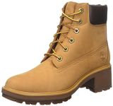 Timberland, Womens,Kinsley 6 Inch Waterproof Boot,Wheat Nubuck,065M, 6.5