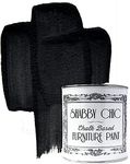 Shabby Chic Chalk Based Furniture Paint Liquorice Black 250ml Matt Finish Water Based Paint