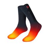 LPCRILLY Heating Socks Foot Warmer Electric Washable Heated Socks Adjustable Temperature for Outdoor Sporting (Medium)