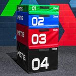 METIS Soft Foam Plyometric Jump Box Set | Premium Stackable Plyo Boxes for Home & Commercial Gyms - Available Individually or as a Set (Complete Set)