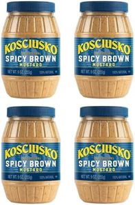 Kosciusko Zesty Spicy Brown Mustard 9 Oz (Pack of 4)
