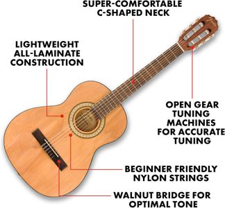 Fender FA-25N 3/4 Classical Guitar – Nylon String Acoustic