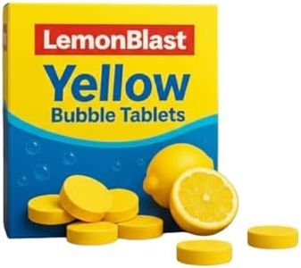 COVOXO LemonBlast Deep Clean Bubble Tablets (24 Tablets) | Effervescent Toilet & Drain Cleaning Tablets | Powerful Stain, Odor & Limescale Removal | Fresh Lemon Fragrance