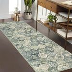 Cekene Moroccan Runner Rugs for Hallway Non-slip 65x180cm Low Profile Entryway Runner Mat Washable Kitchen Rug Runner Oriental Carpet Runners for Entrance Living Room Bedroom Laundry Room