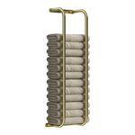 Danpoo Towel Racks for Bathroom, Wall Towel Rack for Rolled Towels, Bathroom Towel Storage, Stainless Steel, Brushed Gold