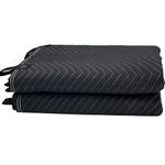 JZHLLA 72" x 40" Studio Large Sound Dampening Blanket, Sound Insulated Blanket Sound Absorbing Blanket with Grommets for Soundproofing Noise Reduction Light Blocker Basement Recording Studio