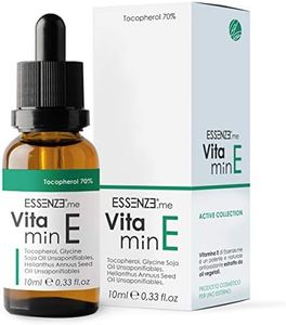 Olio di Vitamina E Naturale Tocoferolo 70% Altamente Concentrato Da Diluire in Siero Viso, Crema Antirughe, Prodotti per Capelli, Unghie e Cuticole. Antiossidante, Antietà, Antimacchie, Lenitiva