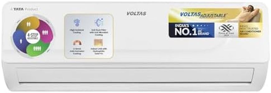 Voltas 1.4 ton 5 Star Inverter Split AC (Copper, 4-in-1 Adjustable Mode, Anti-dust Filter, 175V Vectra CAR, White)