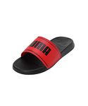 Puma unisex-adult Slide Max Black-For All Time Red Slide Sandal - 8 UK (39453703)