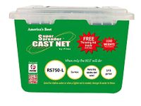 Fitec RS750-L Super Spreader Cast Net Clear 7' Radius, 3/8" mesh, 3/4 Lb Lead WTS