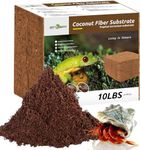 REPTI ZOO Reptile Coconut Fiber Substrate 72 Quart, Reptile Bedding Coco Coir Brick for Turtle, Hermit Crab, Spider, Frog | 100% Organic | Odor Absorption