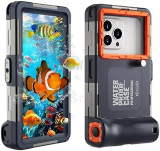 Underwater Phone Case for Snorkeling, [50ft/15M] Professional Waterproof Scuba Diving Phone Case Compatible for All Series of iPhone/Galaxy Phone (Not include Z Flod Series)/Pixel Phone [Classic]
