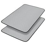 Washable Pee Pads for Dogs, Pee Pads Waterproof Potty Training Pad for Dogs, 89.5*59.2cm(34.5"x23"), Rusableable Pee Pads Non-Slip Pee Pad Suitable for Puppies and Cats,Grey 2 Pack