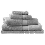 Royal Sheridan Beautiful Soft Combed Cotton Pile Egyptian Bath Sheet, Cloud Grey - 91 x 167cm