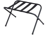 Mabel Home Metal Folding Luggage Rack Black, Suitcase Holder, Suitcase Rack