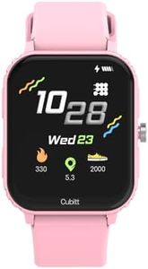Cubitt Teens Smart Watch Fitness Tracker for Teens, with Heart Rate, Blood Pressure, Blood Oxygen, Sleep Monitor, 20+ Games, Alarms, Activity Tracker 1.85'' HR Touch Screen, IP68 Waterproof