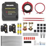 3m Split Charge Relay Kit 12v 140amp Leisure Battery Kit Voltage Sensitive Relay VSR Smart Dual Battery Isolator Kit for camper auto van