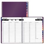 2025 Appointment Book & Planner- Ensight 8.5 x 11 inches, Large Tabbed Daily Hourly Weekly Planner Calendar & Schedule Book 15-Minute time Slots, Business & Personal Planner Jan 2025- Dec 2025- Purple