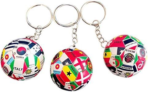 hefeilzmy Sports Ball Key Chain Soccer Ball Keychains (3)