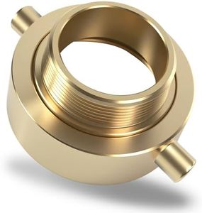 Happy Tree 2-1/2" NH/NST Female x 2" NPT Male Brass Male Swivel Adapter Fire Hose Hydrant Adapter with Pin Lug Brass Fire Equipment
