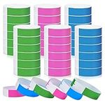 XINRUI 600Pcs Wrist Bands Event, Party Coloured Wristbands Event Waterproof Bracelets Fluorescent Evenement for Concerts Sports Swimming (Blue,Pink,Green)