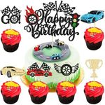 Gyufise 25Pcs Car Happy Birthday Ca