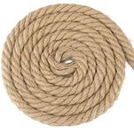 G2PLUS 16MM Jute Hemp Rope, 4-Ply T