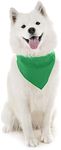 Mechaly Dog Plain Bandanas - 2 Pack - Scarf Triangle Bibs for Small, Medium and