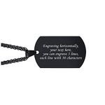 VNOX Custom Dog Tags Necklace for Men Stainless Steel Plain Dog Tag Pendant Necklace with 24" Chain,Personalized Customize Army Tag Necklace,Gift for Husband Dad Boy Sister Brother Bestfriend