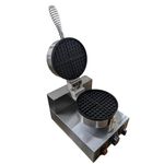 APRANTO Round Waffle Machine | Commercial Waffle Maker | Stainless Steel | With Timer | 1 Year Warranty of Electric Parts
