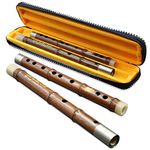 Professional Flute C key Dizi for Beginners with Free Membrane & Glue Set Traditional Chinese red sandalwood Instrument (C KEY)