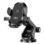 Kratos Grip X2 Adjustable Car Mobile Holder with Quick Release, 360° Rotatable, Multiple View Angles,Strong Suction Cup for Windshield & Dashboard mobile holder for car Compatible with all Smartphones