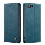 Excelsior Premium PU Leather Wallet flip Cover case with | Card and Cash Slot | 360 Full Body Protection case Compatible with Apple iPhone 7 Plus | 8 Plus (Blue)