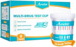 Areta Multi-Drug Test Cup: Detect for AMP OXY COC THC50 MET MOR OXY BAR BUP MDMA PCP MTD Home Urine Drug Testing Kit ACDOA2-2124 (2 Pack)