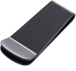 DonDon Money Clip Stainless Steel, Black, Einheitsgröße