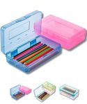 Mr. Pen- Pencil Box, 2 Pack, Assorted Colors, Crayon Box, Pencil Boxes, Plastic Pencil Box, Pencil Box Organizer, Plastic Pencil Case, Hard Pencil Case, Pencil Case Plastic, Pencil Boxes for Classroom