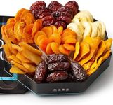 Dried Fruit Gift Basket 7 Variety Gift Tin Box - Gourmet Arrangement Platter - Healthy Food Snack Box for Birthday, Anniversary, Corporate - Gift for Women & Men (Dried Fruits) by Oh Nuts