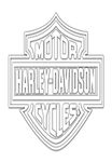 Harley Davidson Logo Cutz Rear Window Decal