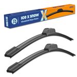 Icexsnow 22"+22" Water Repellent Windshield Wiper Blades Replacement for Ford F150/F250/F350 2020-2012,Chevy Silverado 2006-1999,Impala 2016-2013 OEM Quality Automotive Windshield Wiper Blades