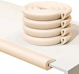 U Shape Edge Protectors for Glass Coffee Table,Foam Baby Proofing Safety Bumper Guard Strip,Corner Protectors for Kids,Extra Thick,Suitable for Furniture Fireplace,6.5 Ft/2m (U Type(Beige))