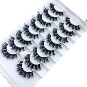 HBZGTLAD new 8 pairs of natural false eyelashes long makeup 3d mink eyelashes extend eyelashes (B04)